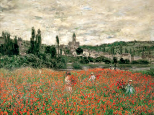 Champs de coquelicots prés de Vetheuil