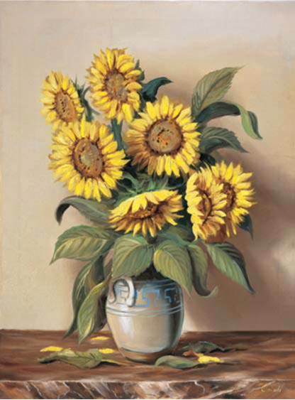 Vaso di girasoLá