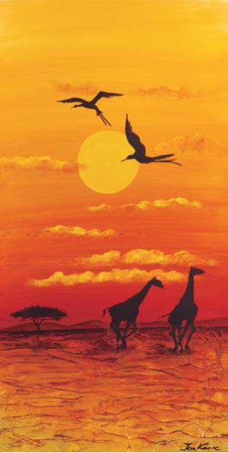 Lá corsa deLáe giraffe